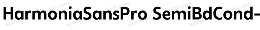 HarmoniaSansPro SemiBdCond字体转换